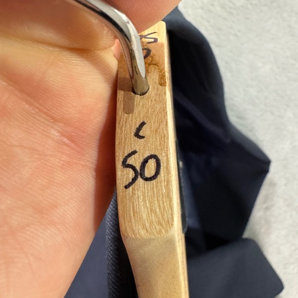 Pronto Uomo Platinum Mens 60R Big & Tall Navy Blue Wool Suit Jacket Blazer EUC - Picture 12 of 12